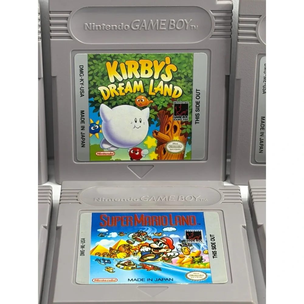 Nintendo Game Boy 6 Game Lot Kirby Metroid Mario TMNT Bugs Bunny Skate or Die NM